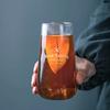 500ml Big Belly Glass mug,Milk Cup Letter Cold Drink Mugs Dessert Mousse Cup Coffee Mug for Tea,christmas Mug Unique Gift