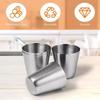 4Pcs/Set Stainless Steel Glass Set Outdoor Small Glasses Set Travel Picnic Cup Set 30/70/170Ml