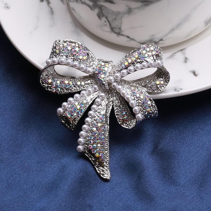 Vintage Mode Parel Strass Strik Broches Voor Vrouwen Kleding Jas Corsage Accessoires Cadeaus