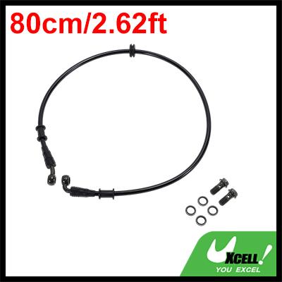 Motoforti 50/60/70/80/90/100/110/120/130cm Motorcycle Brake Clutch Oil Hose Line Kit for Motorcycles Dirt Bikes ATV Black