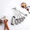 6pcs Long Handle Graduated Spoon with Scale Baking Spoon Household Coffee Scoop  Bar