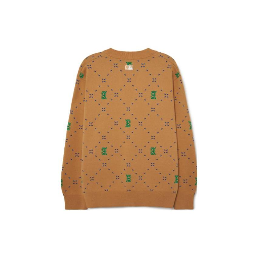 New MLB Knitwear Unisex Sand Yellow 3AKCM0431-43SAS