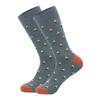Men's Plus Size Striped Knee-High Socks - Trendy European & American Style for Autumn/Winter