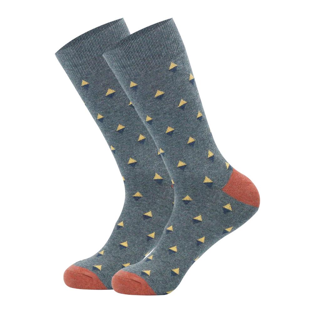 Men's Plus Size Striped Knee-High Socks - Trendy European & American Style for Autumn/Winter