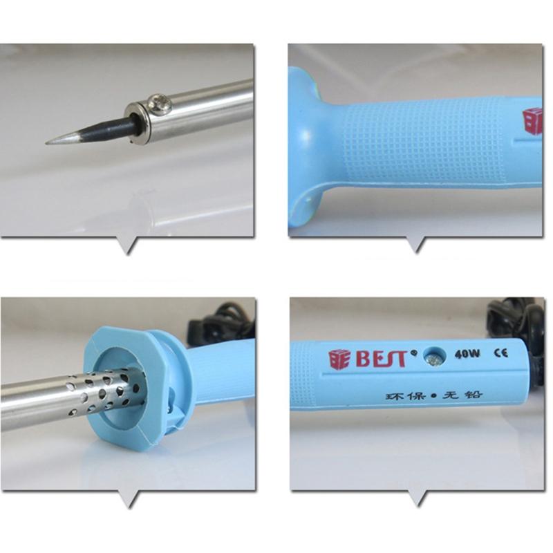 Lead-free External Heating Soldering Iron for Circuit Board and Fields Repair Pyrography Carving Words European Standard