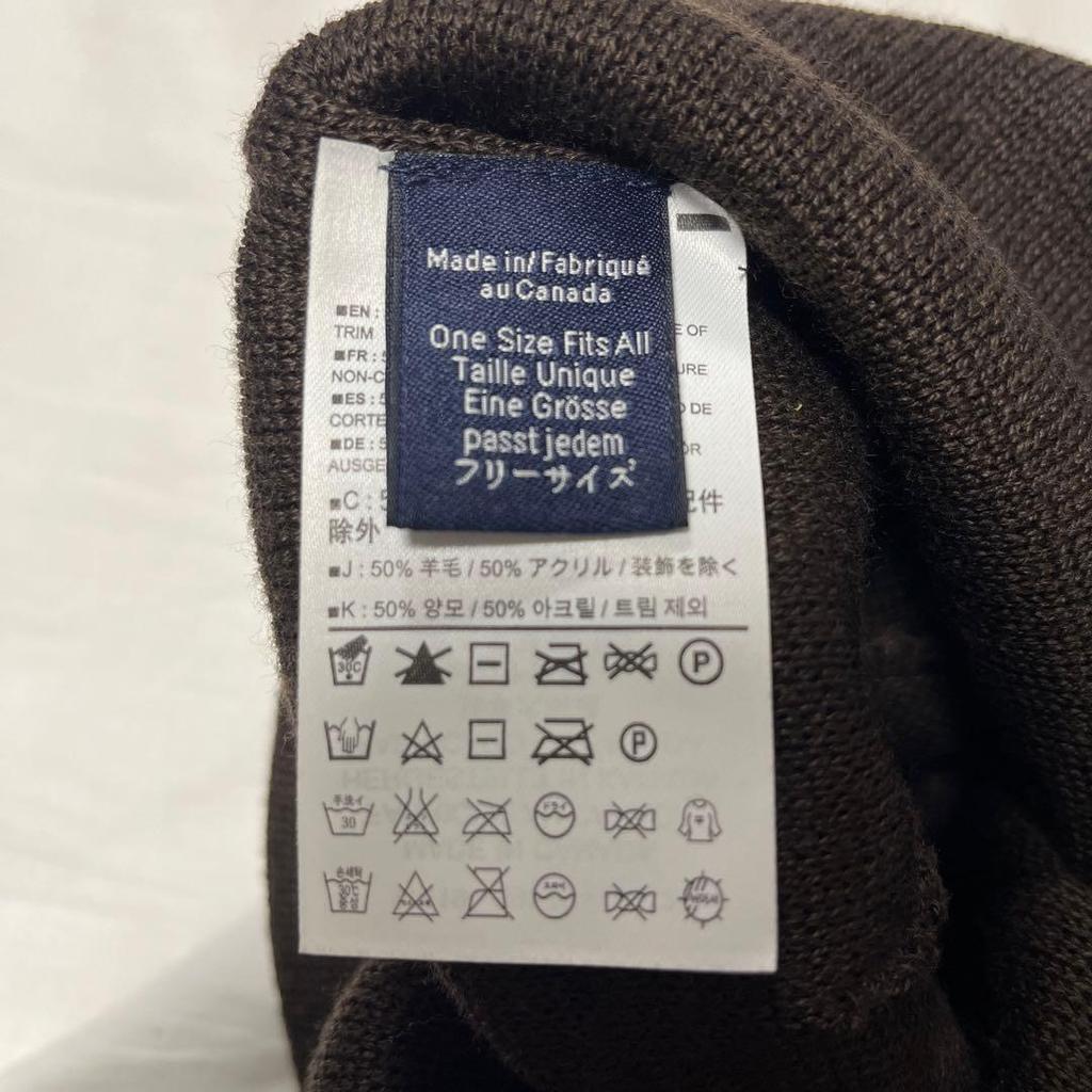 Used ARC'TERYX Brown Knit Hat Beanie Made in Canada