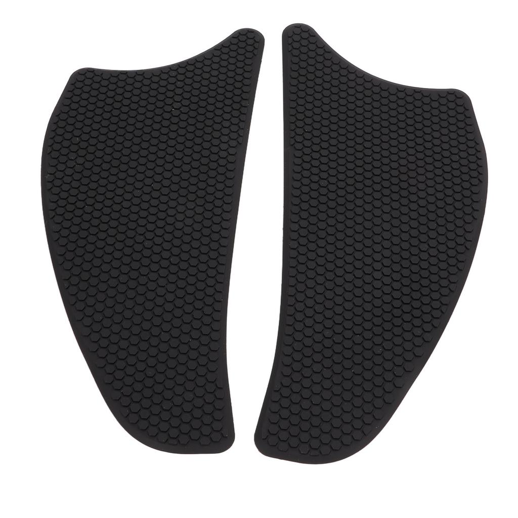 2 Pcs Rubber Tank Traction Pad Side Gas Knee Grip Protector Motorcycle Refitting Replacement for VERSYS1000Black