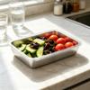 Stainless Square Food Storage Container with Airtight Lid for Kitchen and Meal Prep