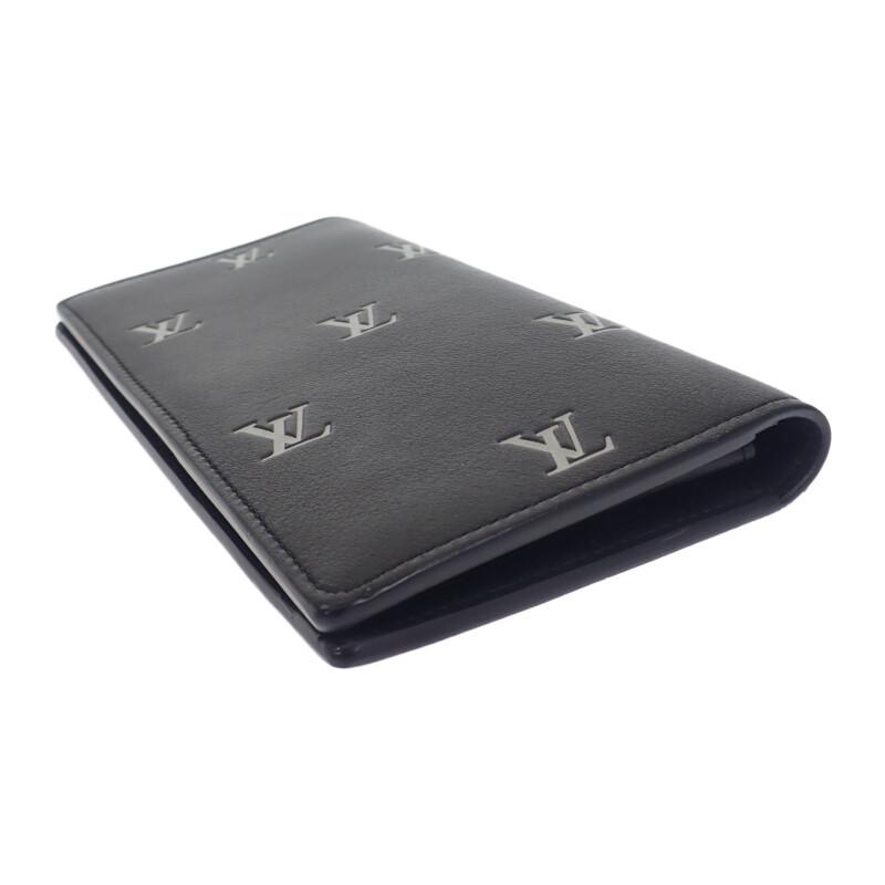 LOUIS VUITTON  M83190 Purse black/Silver Calfskin mens