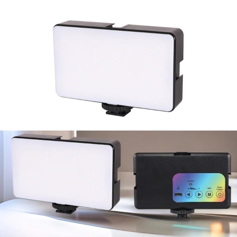 Handy-Licht LED Dimmbares Selfie-Licht für Handy und Kamera mit 1800mAh Akku 3 Lichtmodi für Fotografie Video