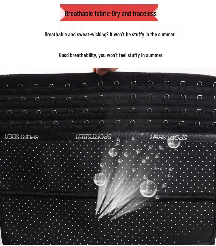 Natural Latex Tummy Control Body Shaper: Sports Fitness Waist Cincher and Lumbar Support Slimming Belt