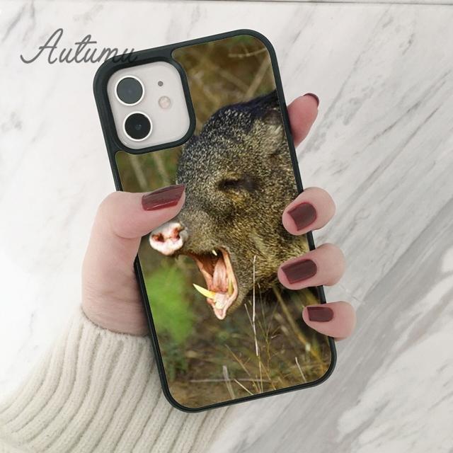 

Чехол для телефона Horror Wild Boar animal для iPhone 11 12 13 14 Pro Max mini XR XS SE 2020 7 8 Plus Samsung Galaxy S21 S22 Samsung S22ultra