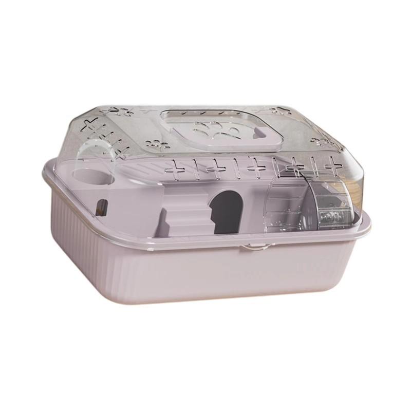 

Hamster Cage Super Large And Cheap Multi-Functional Hamster Cage Acrylic Plus Double Layer Deluxe Transparent Skylight Pet Cage