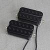 FLEOR Set Humbucker Tonabnehmer für E-Gitarre Halstonabnehmer Stegtonabnehmer Set Keramikmagnet Gitarrenteile, Schwarz / Weiß zur Auswahl