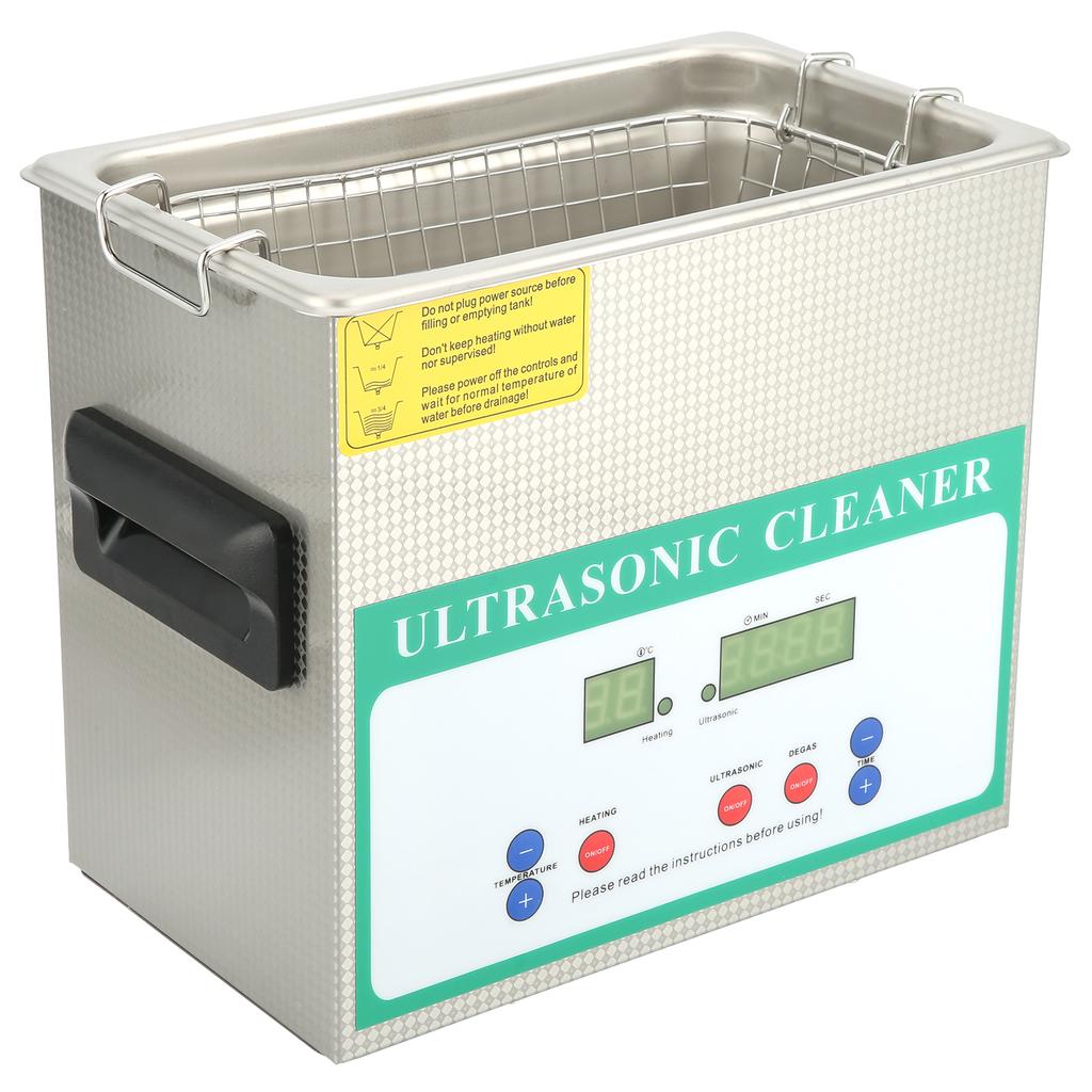 Ultrasonic Washing Machine Timed for Jewelry Ring Necklace Cleaning DK 230HTD 3.2L 120W