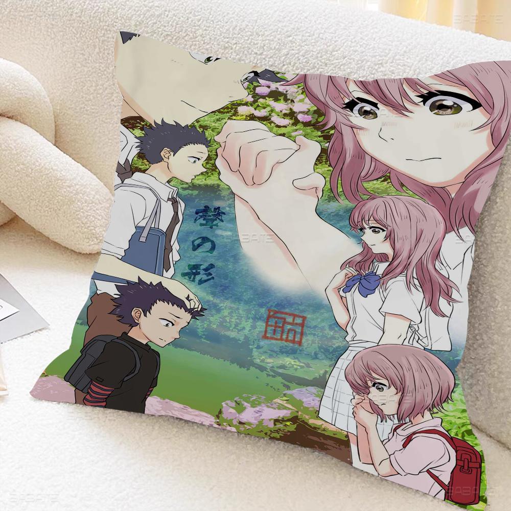 A Silent Voice Pillow Anime Pillow Sofa Bed Head Pillow Cover Cushion Cover 45x45 Cm Fashion