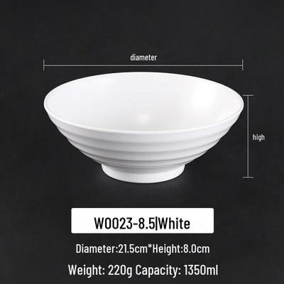 Morona Melamine Imitation Porcelain Ramen Bowl Set