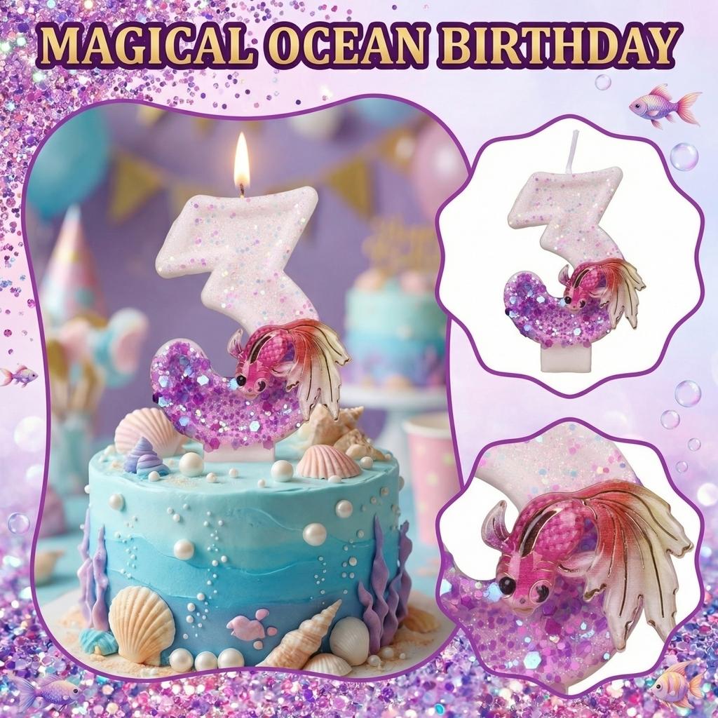 Fashion Cartoon Creative Birthday Candles Party Digital Candles
