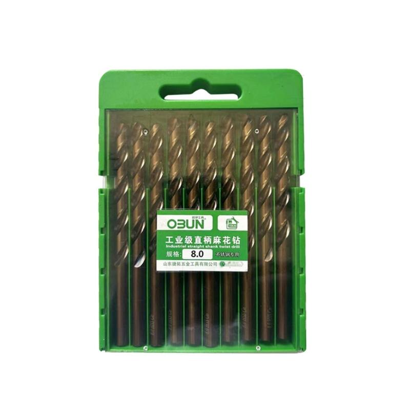 Professional M35 Twists Drill Bit Set 3-14mm Diameter Cobalt Speed Steel for Stainless Steel and Metal Drilling