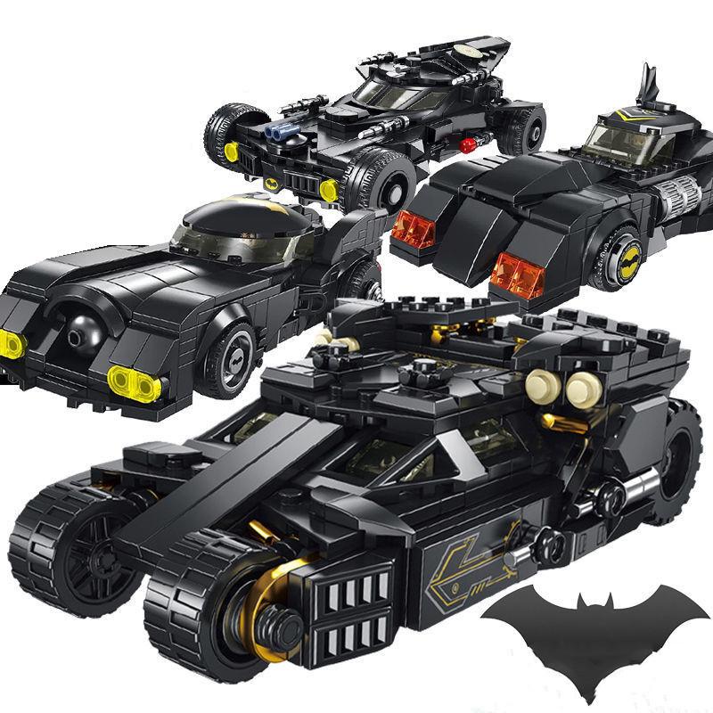 Speed Racing Super Hero Batmobile Joker Vehicle Car Weapon Assemble Figures Building Blocks Sets Classic Movie Model Bricks Toys