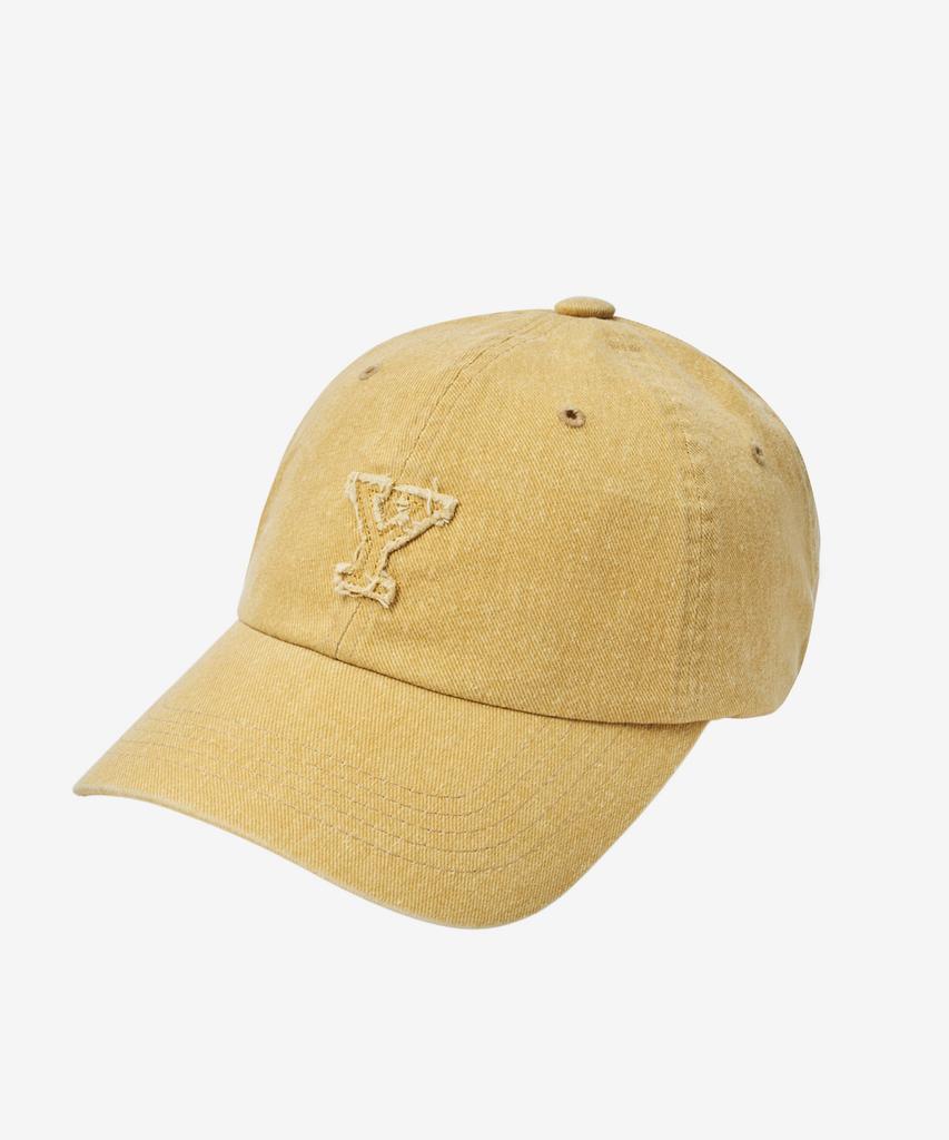 YALE Y Logo Pigmentgewaschen Baseballkappe_Gelb