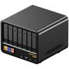 WTR MAX AMD Ryzen 7 Pro 8845HS NAS Mini PC DDR5 5600MHz Obsługuje 4×2.5/3.5"HDD 2×M.2 2280 NVMe Komputer Stacjonarny NAS DIY