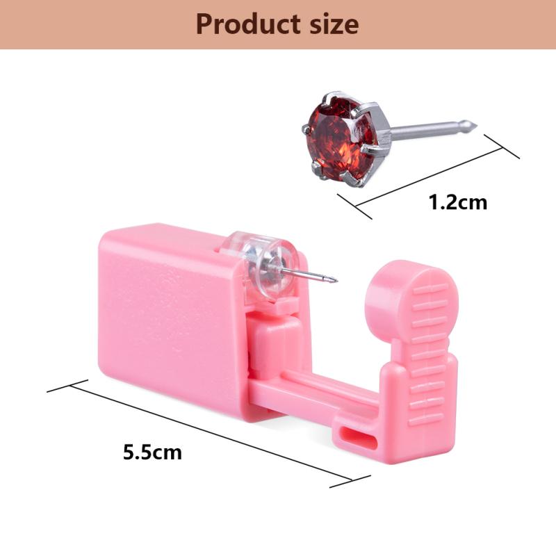 10 Pcs Ear Piercing Kit Disposable Ear Piercing Tool Set Crown Zircon Series Stud Earrings For Home
