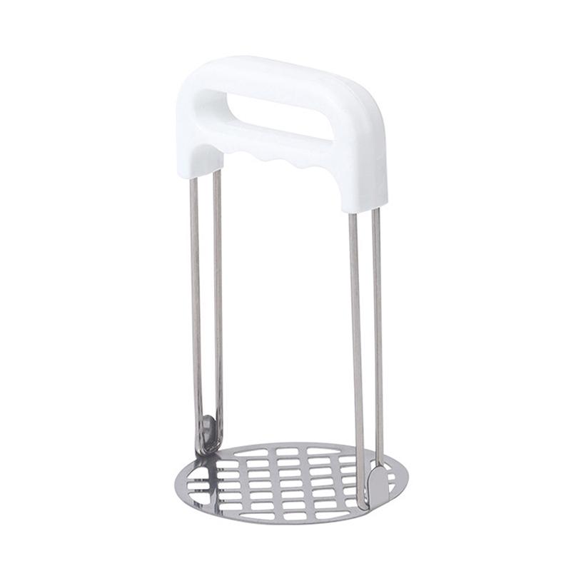 

Ручная картофелемялка Пресс для картофеля Портативный кухонный инструмент Для детского питания Фрукты Выпечка Кухонные аксессуары белый