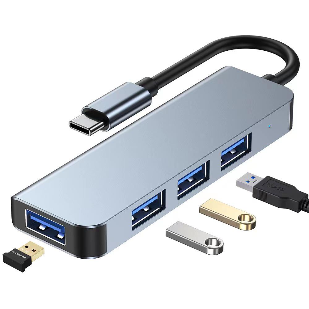 2-in-1 7-Port USB Docking Station: Multifunctional Type-C Hub for Computers & Phones