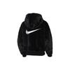 Nike Sportswear Essentials Kunstpelzjacke Schwarz/Weiß Damen Streetwear DD5116-010