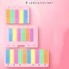 M&G 100PCS Transparent Colorful Memo Pads with Index Creative Sticky Notes Self-Adhesive Office School Stationery Supplies
