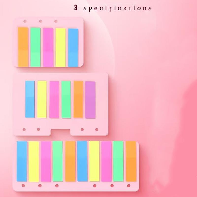 M&G 100PCS Transparent Colorful Memo Pads with Index Creative Sticky Notes Self-Adhesive Office School Stationery Supplies