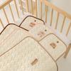 Baby Diaper Pad Folding Newborn Changing Pads Covers Cotton Waterproof Bear Bunny Baby Changing Padding for Crib Baby Strolller Portable 50*70Cm