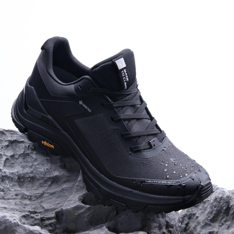 Men's rotating button model, low-top soft sole, comfortable cushioning sports tide shoes, light outdoor non-slip and wear-resistant mountaineering