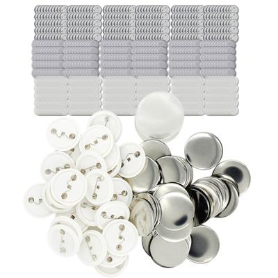 Chandini Pin Badge Parts, 44mm, 100 Pieces, Made of Film and Plastic, Pinback Making Kit, Handmade Pin Badge Making Machine, DIY Materials