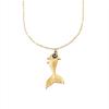 Bohemian Style Stainless Steel Mermaid Necklace with Blue Eye Pendant