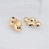Punk Creative Four Waterdrop Personalized Geometric Smooth Drop Earrings for Women Big Geometry Hyperbole Fashion Party Jewelry