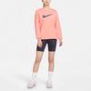 Nike Zebra Print Crewneck Long Sleeve Sweatshirt for Women in Pink
