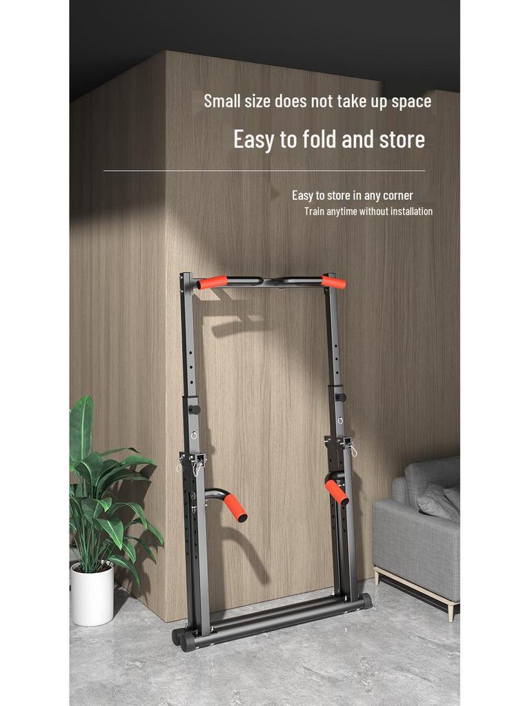 Home Indoor Fitness Pull-Up Bar: Single/Double Bar Frame & Floor Hanging Bar for Family Exercise