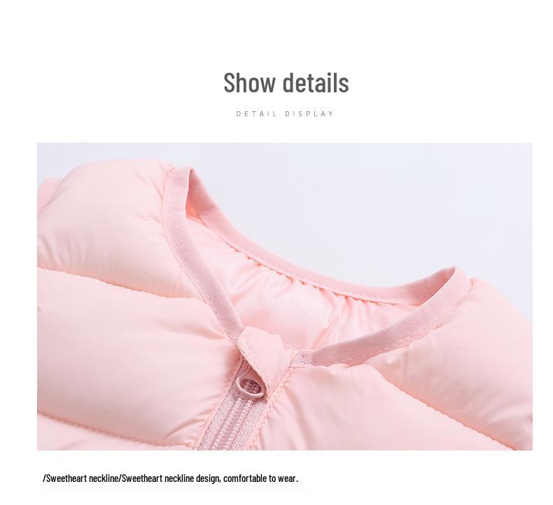 2026 Autumn/Winter Kids' Lightweight Cotton Vest: Unisex Korean Style Warm Solid Color Cape for Toddlers
