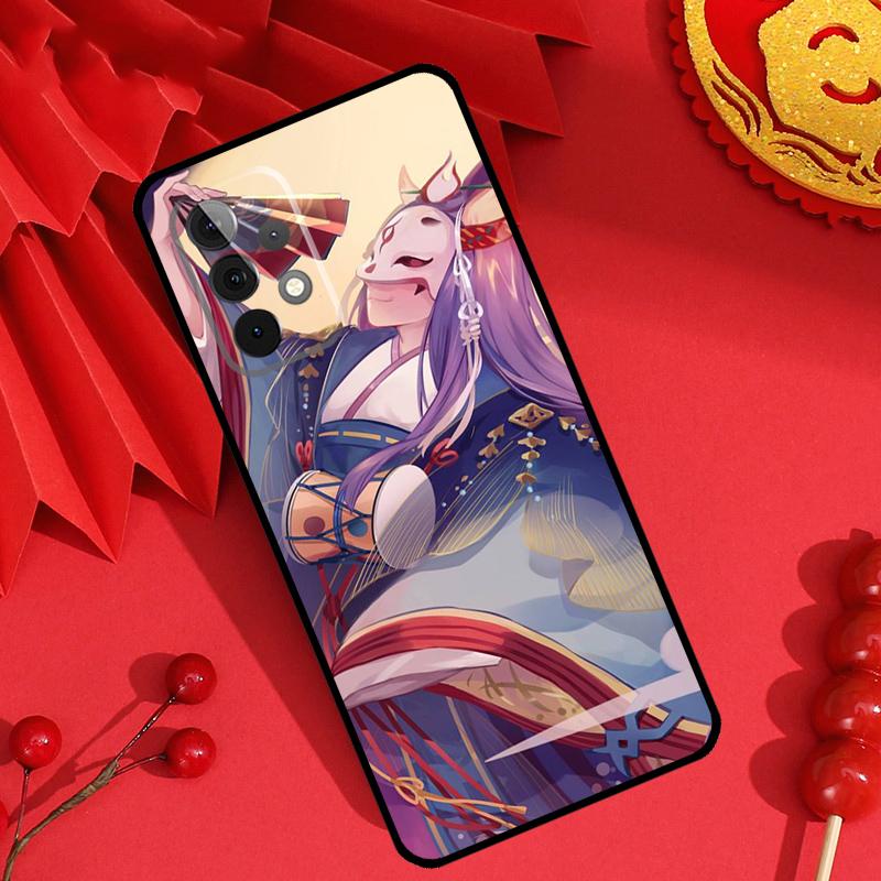 Kitsune Fox Japanese Art Case For Samsung Galaxy M34 M54 M32 M52 M15 M11 M12 M13 M14 M06 M16 M36 M56 M31 M53 M35 M55