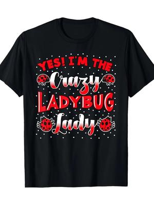 Ladybug Collector Coccinellidae Entomologist Insect T-Shirt-100% Cotton Unisex T-Shirt