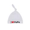 Spring Summer Love Papa Mom Newborn Baby Hat Infant Toddler Cotton Cap Cute Layer Solid Headwear for 0-3 Months Boys Girls