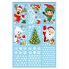Festive Family Gatherings Christmas Window Stickers Festive Home Decor Child-Friendly Decor Easy Application Design