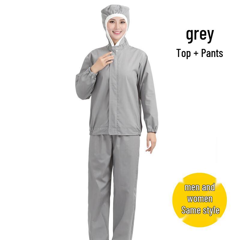 XinanShi Всесезонный дышащий рабочий костюм с капюшоном для пищевой промышленности L
