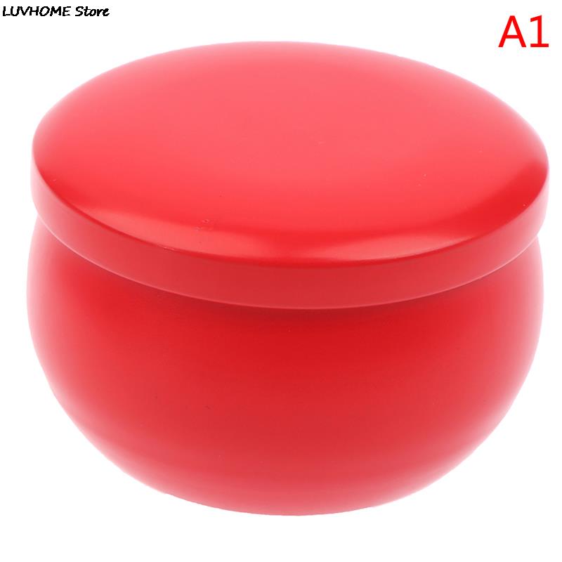 Retro Luxury Candle Jars Holder Storage Case Empty Tin Box Round Container with Lid Small Diy Candle Making Wedding Sweet Gifts