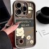 The bear is suitable for iPhone16Pro Apple 15 mobile phone case 14prox cute pet 13 anti-drop 17Air anti-fingerprint.