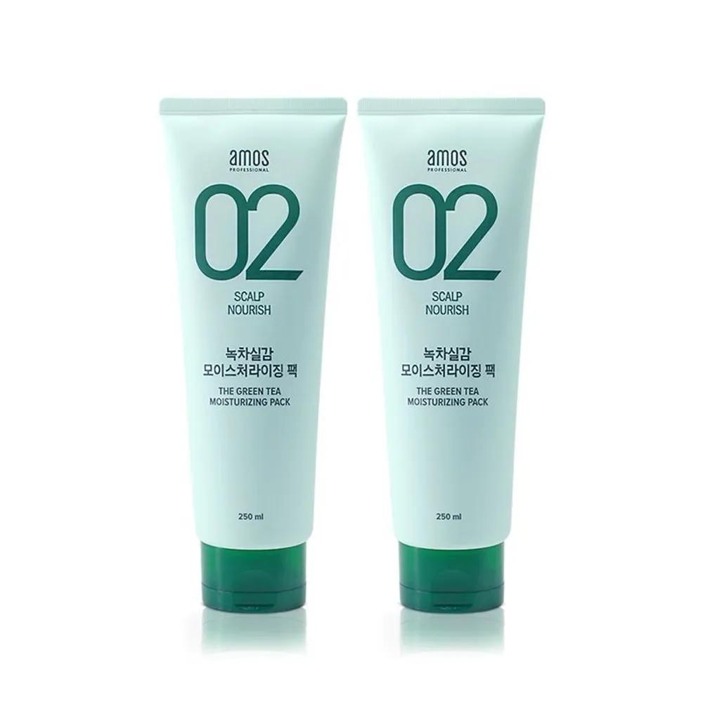 AMOS Green Tea Real Feel Intensive Moisture Pack 250ml 1+1