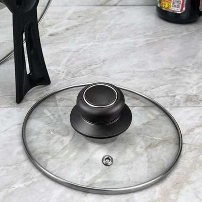 2 pezzi Set di manopole per coperchi di pentole Universali Manopola di ricambio per coperchio di pentole universale per casseruola Coperchio di pentole in vetro Resistente al calore Impugnatura antiscivolo Facile installazione