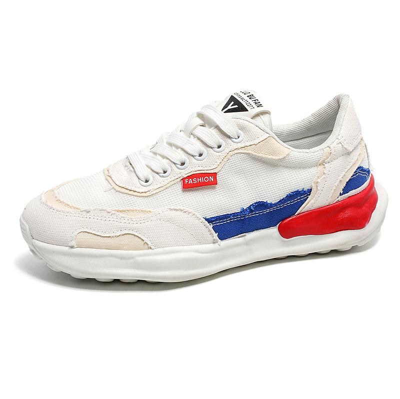 

Модная обувь PARZIVAL для мужчин, кроссовки, мужские теннисные туфли, мужская парусиновая повседневная обувь, модные вулканизированные tenis masculino, дропшиппинг 44